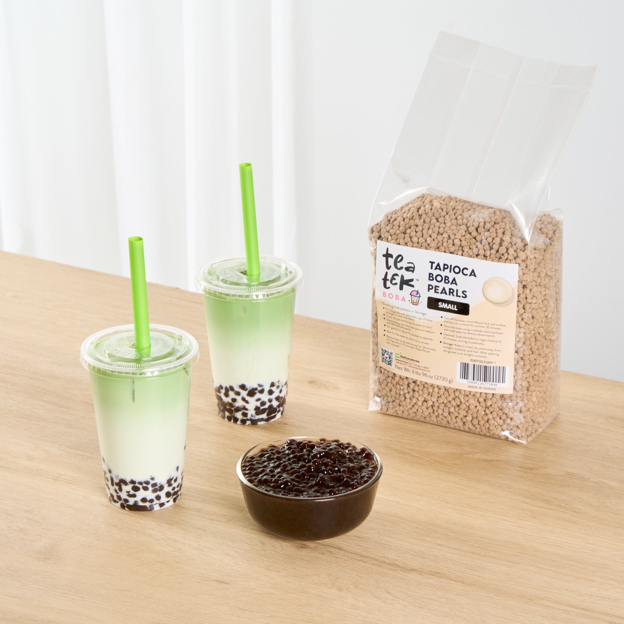 Tea Tek 6 lb Tapioca Boba Pearls - Small - 1 count box