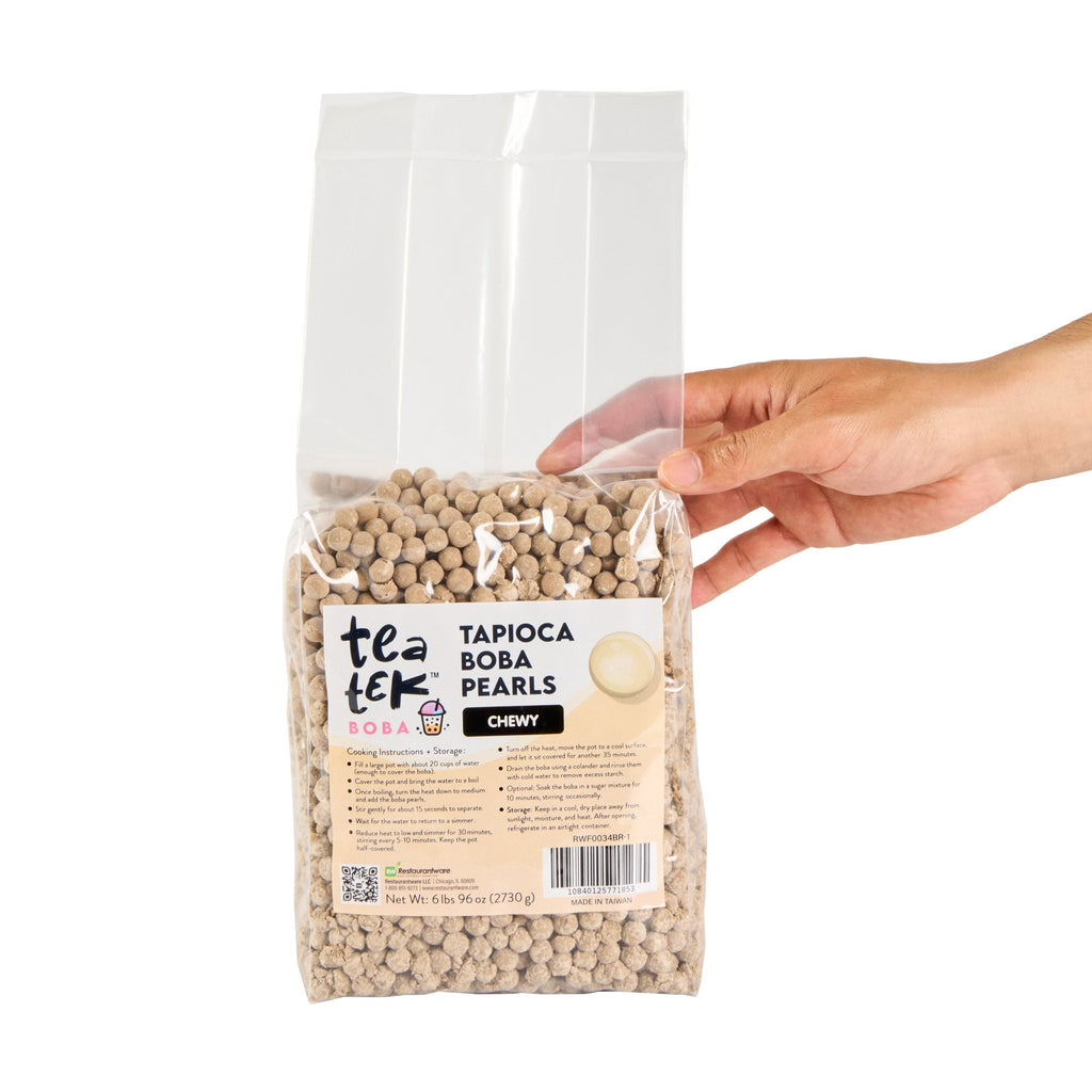Tea Tek 6 lb Tapioca Boba Pearls - Chewy - 1 count box
