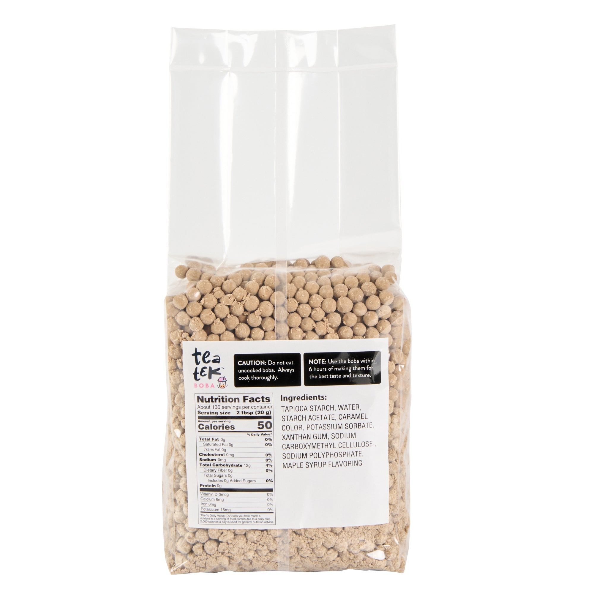 Tea Tek 6 lb Tapioca Boba Pearls - Chewy - 1 count box