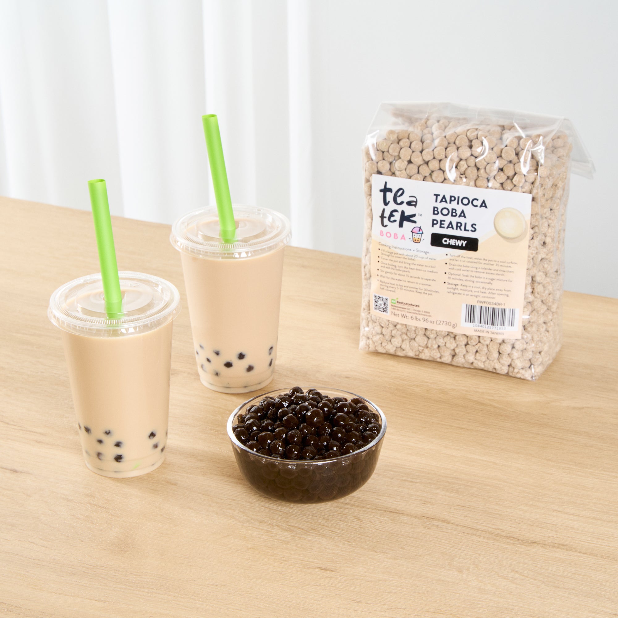Tea Tek 6 lb Tapioca Boba Pearls - Chewy - 1 count box