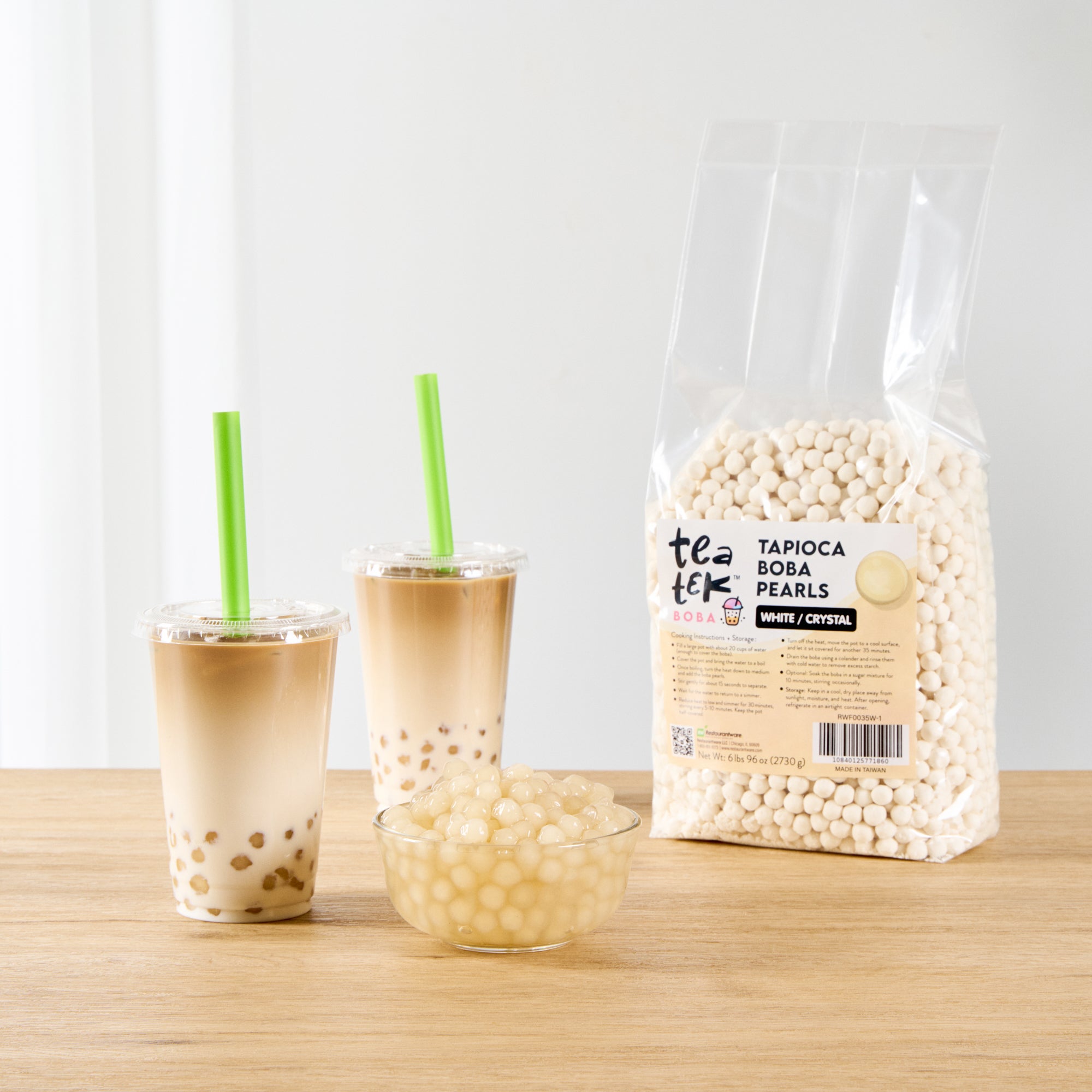 Tea Tek 6 lb Tapioca Boba Pearls - 1 count box