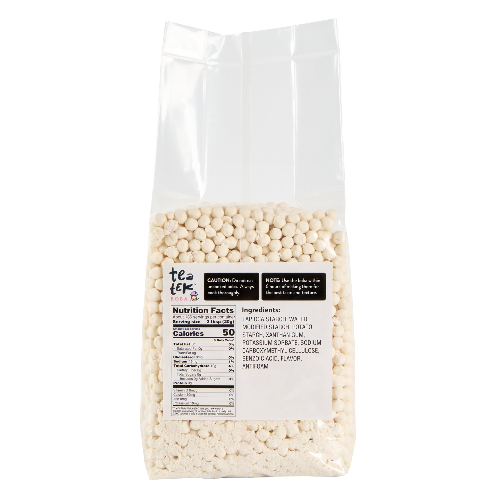 Tea Tek 6 lb Tapioca Boba Pearls - 6 count box