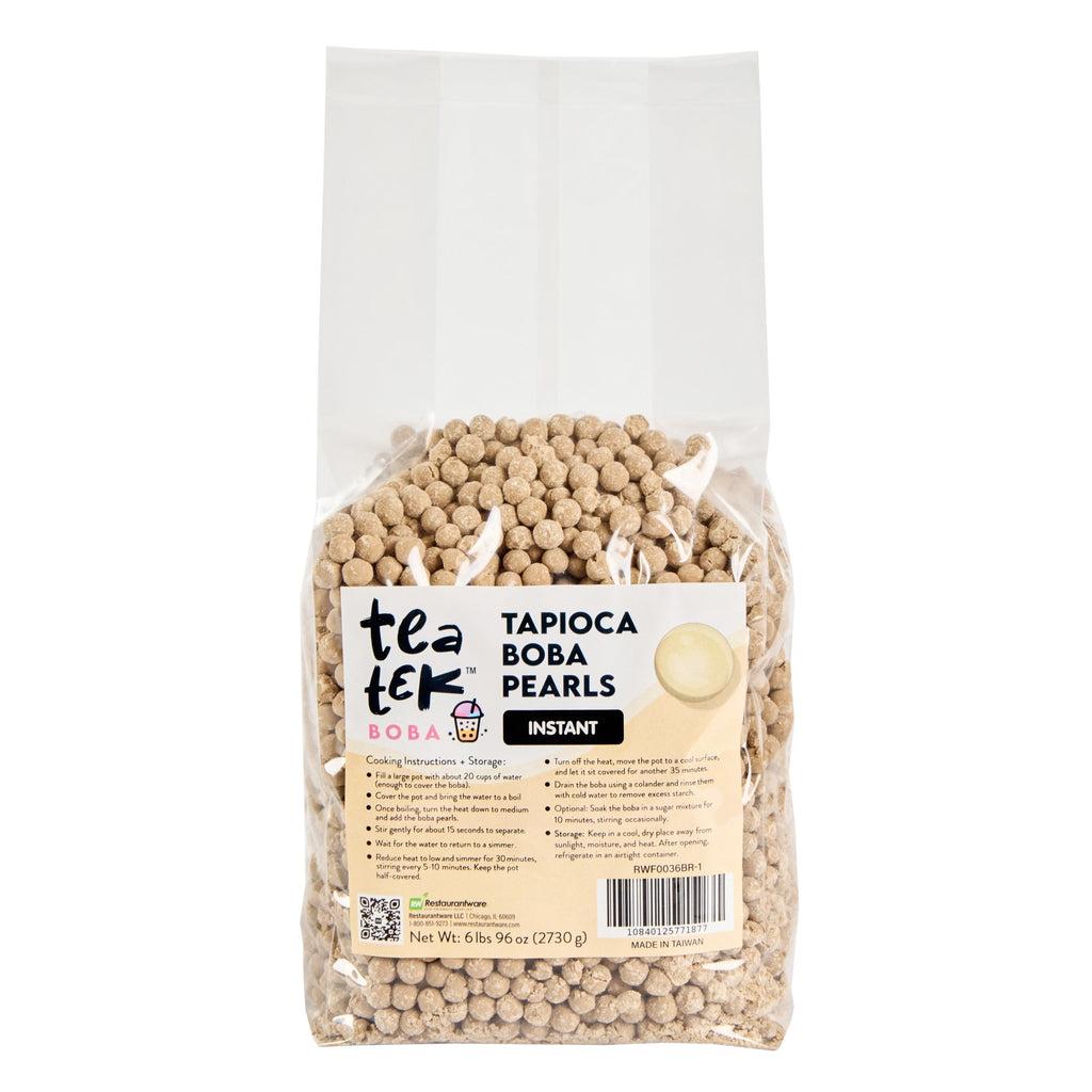 Tea Tek 6 lb Tapioca Boba Pearls - Instant - 1 count box