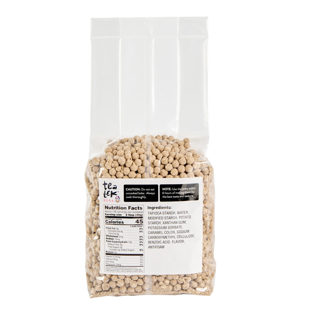 Tea Tek 6 lb Tapioca Boba Pearls - Instant - 1 count box