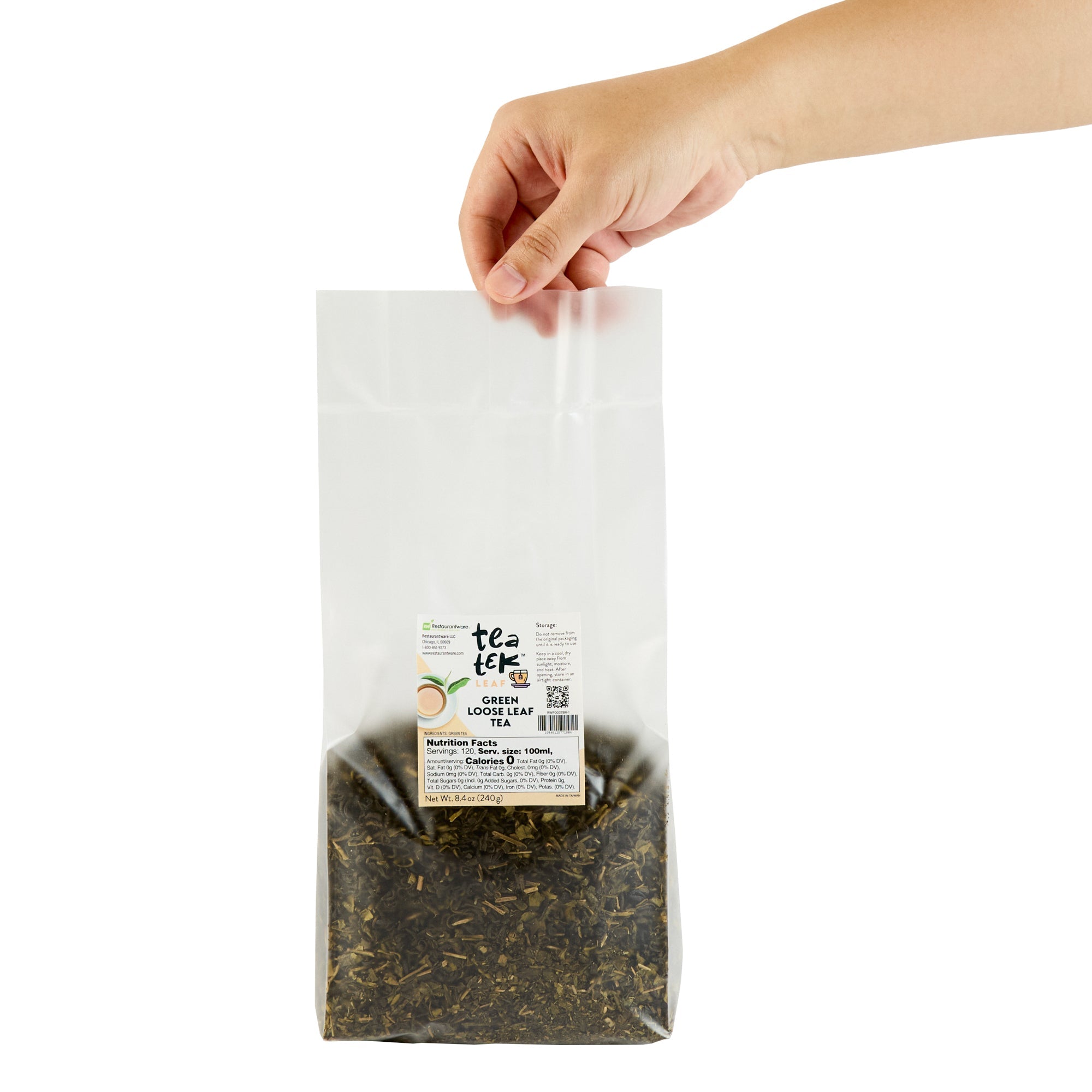 Tea Tek 8.4 oz Green Loose Leaf Tea - 1 count box