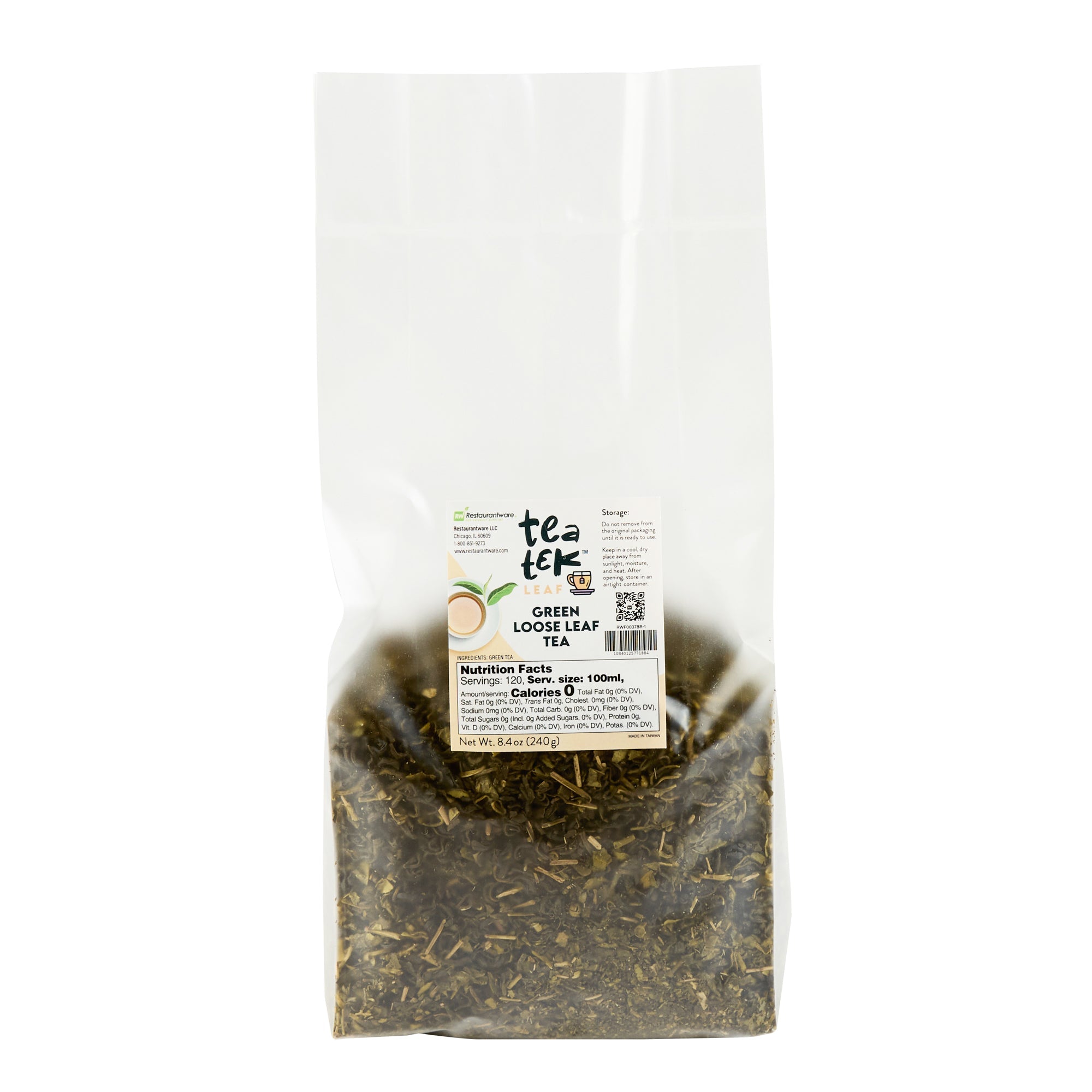 Tea Tek 8.4 oz Green Loose Leaf Tea - 1 count box