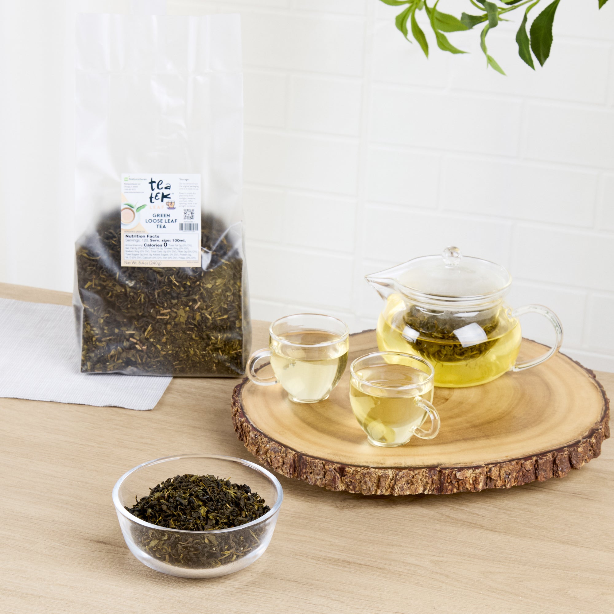 Tea Tek 8.4 oz Green Loose Leaf Tea - 1 count box