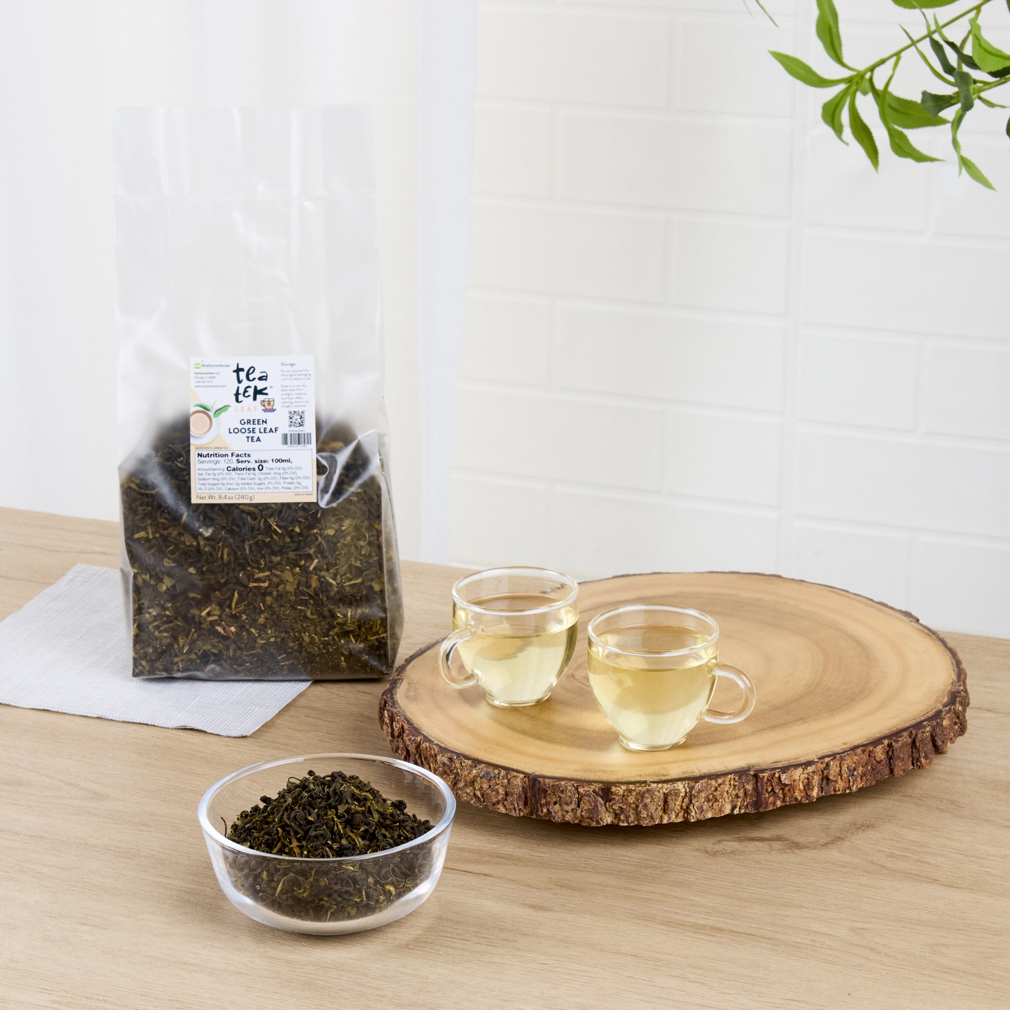Tea Tek 8.4 oz Green Loose Leaf Tea - 1 count box