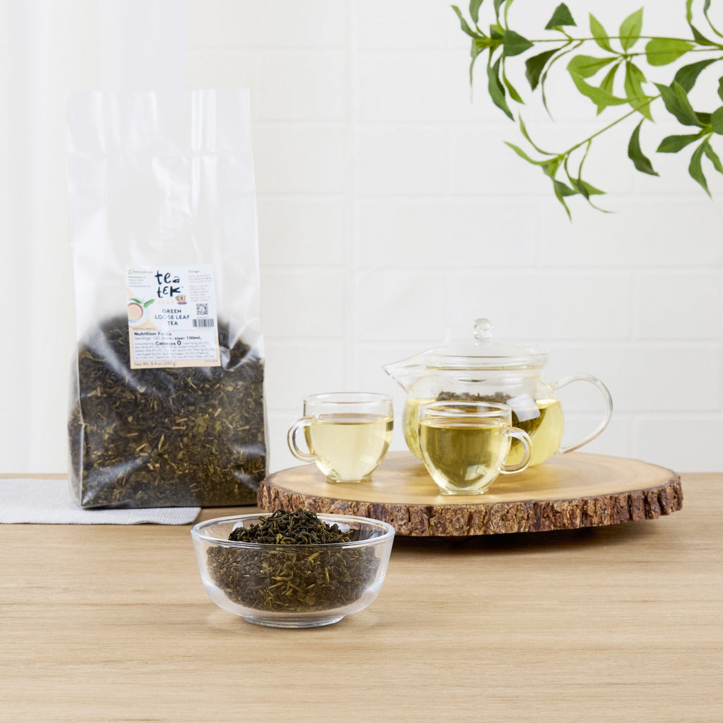 Tea Tek 8.4 oz Green Loose Leaf Tea - 1 count box