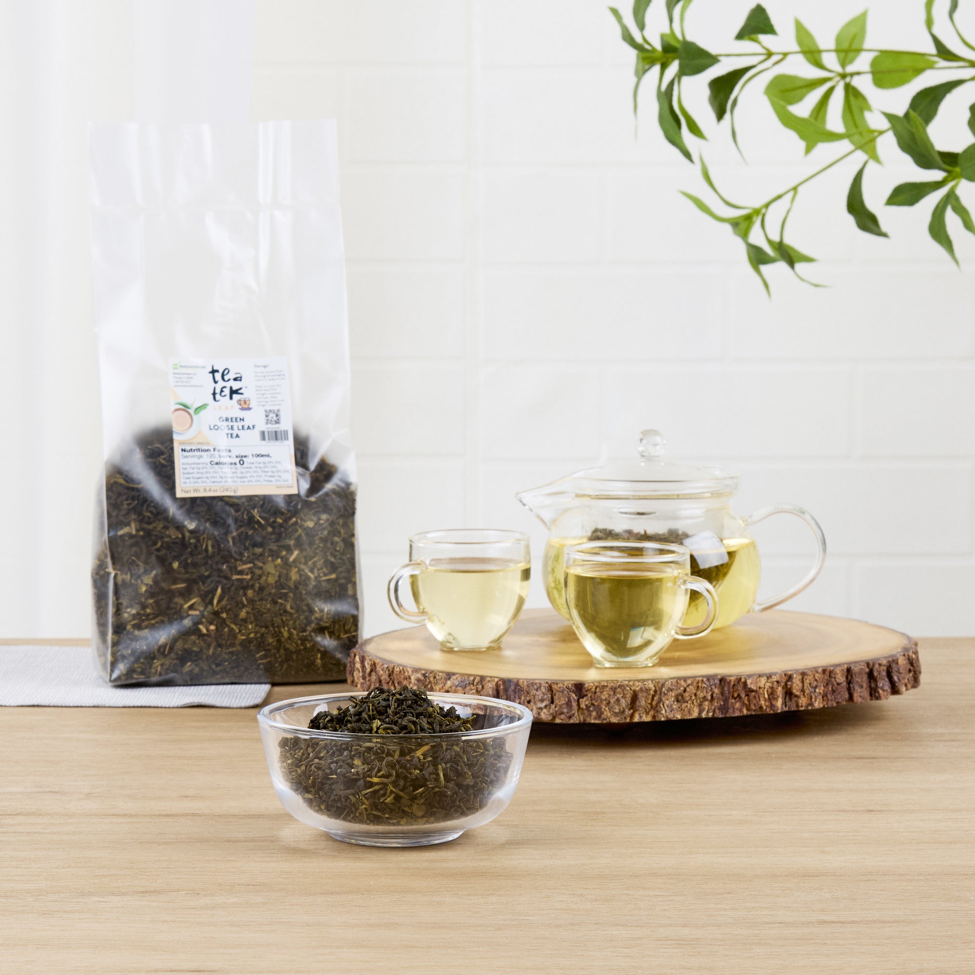 Tea Tek 8.4 oz Green Loose Leaf Tea - 1 count box