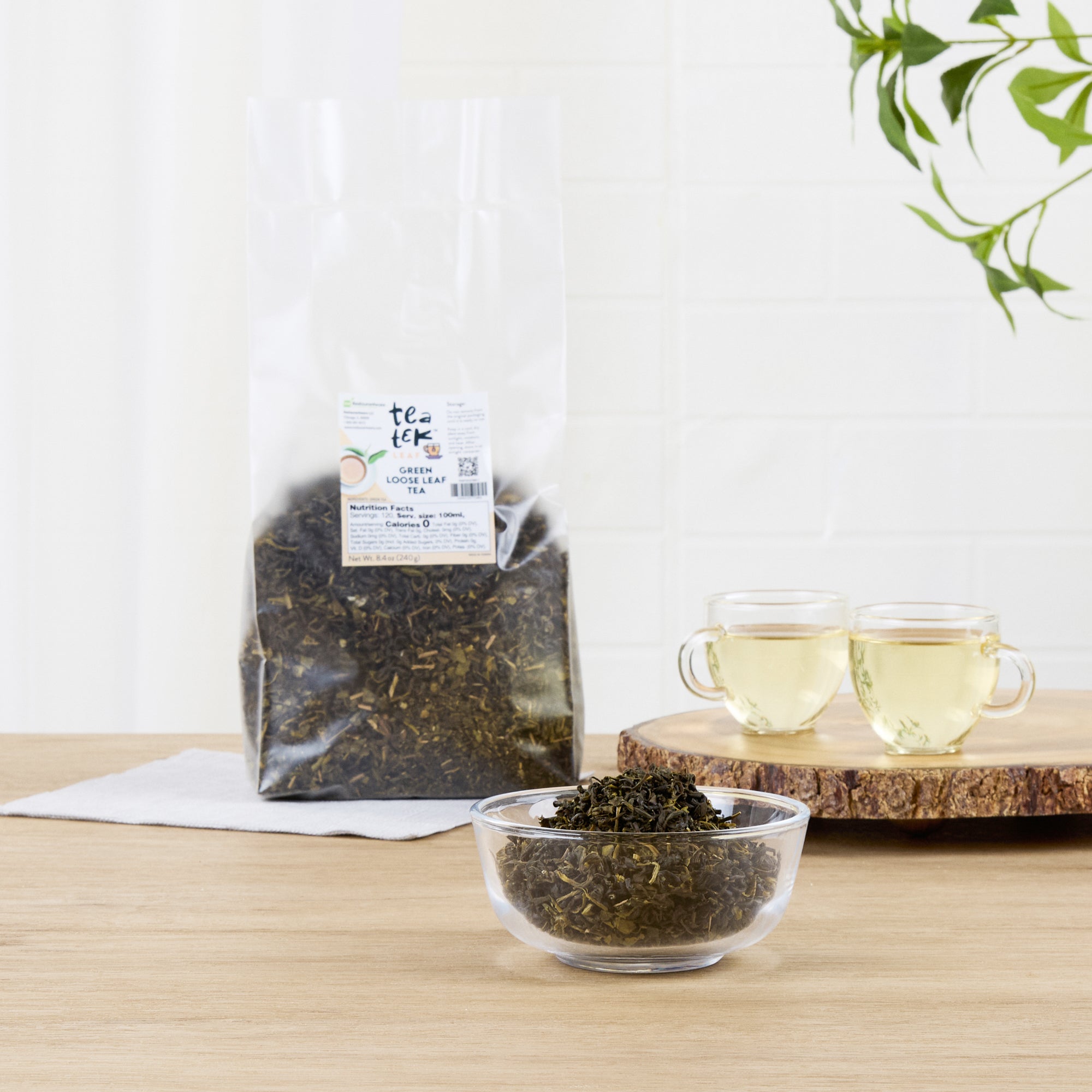 Tea Tek 8.4 oz Green Loose Leaf Tea - 1 count box