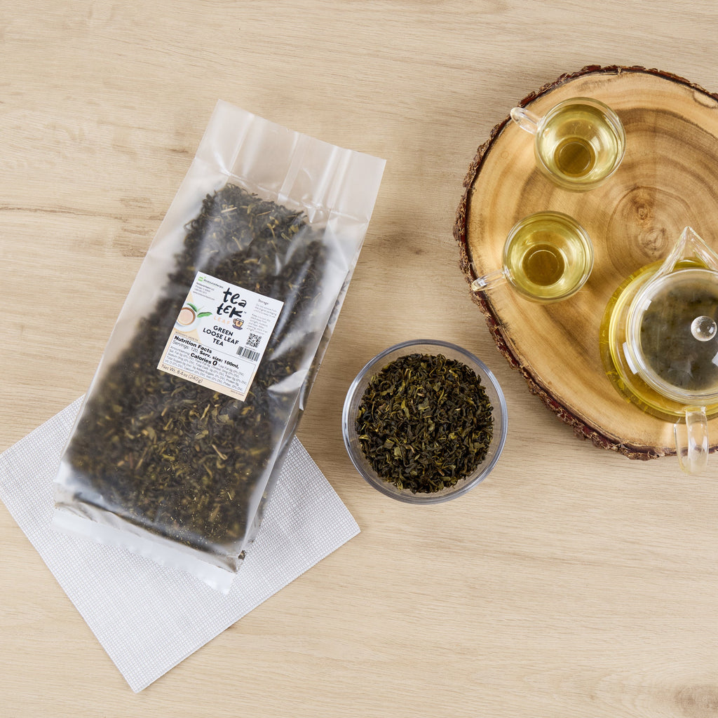 Tea Tek 8.4 oz Green Loose Leaf Tea - 25 count box
