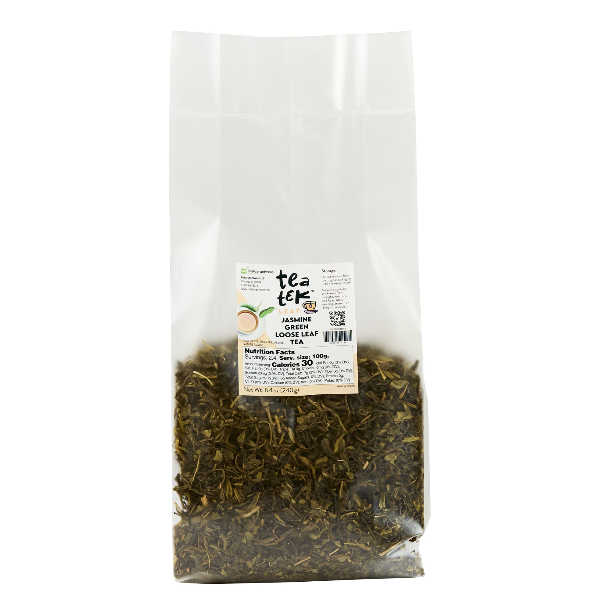 Tea Tek 8.4 oz Jasmine Green Loose Leaf Tea - 1 count box