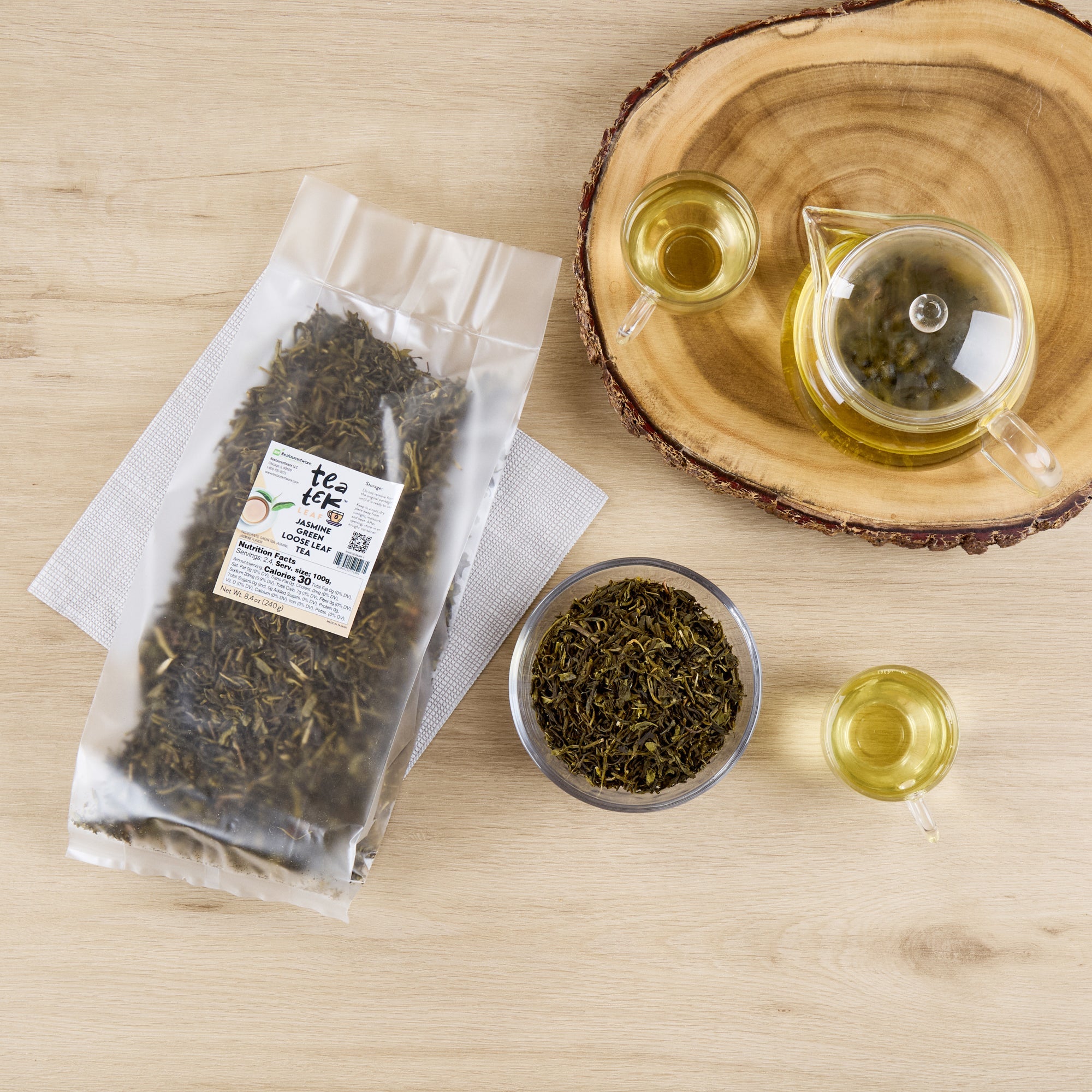Tea Tek 8.4 oz Jasmine Green Loose Leaf Tea - 1 count box