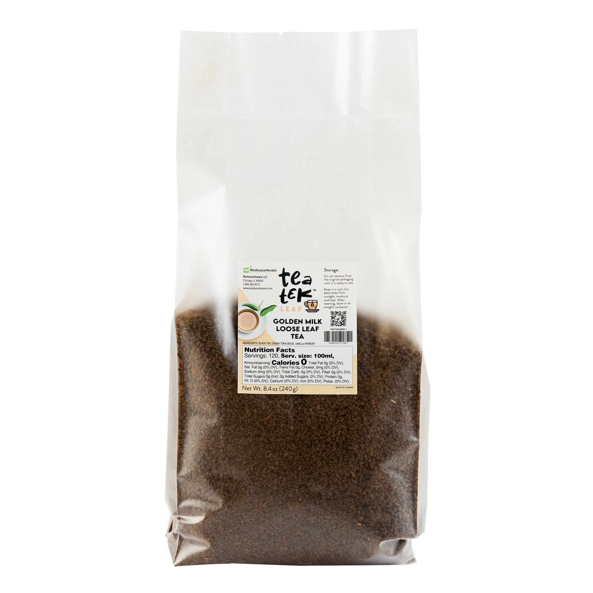 Tea Tek 8.4 oz Golden Milk Loose Leaf Tea - 1 count box