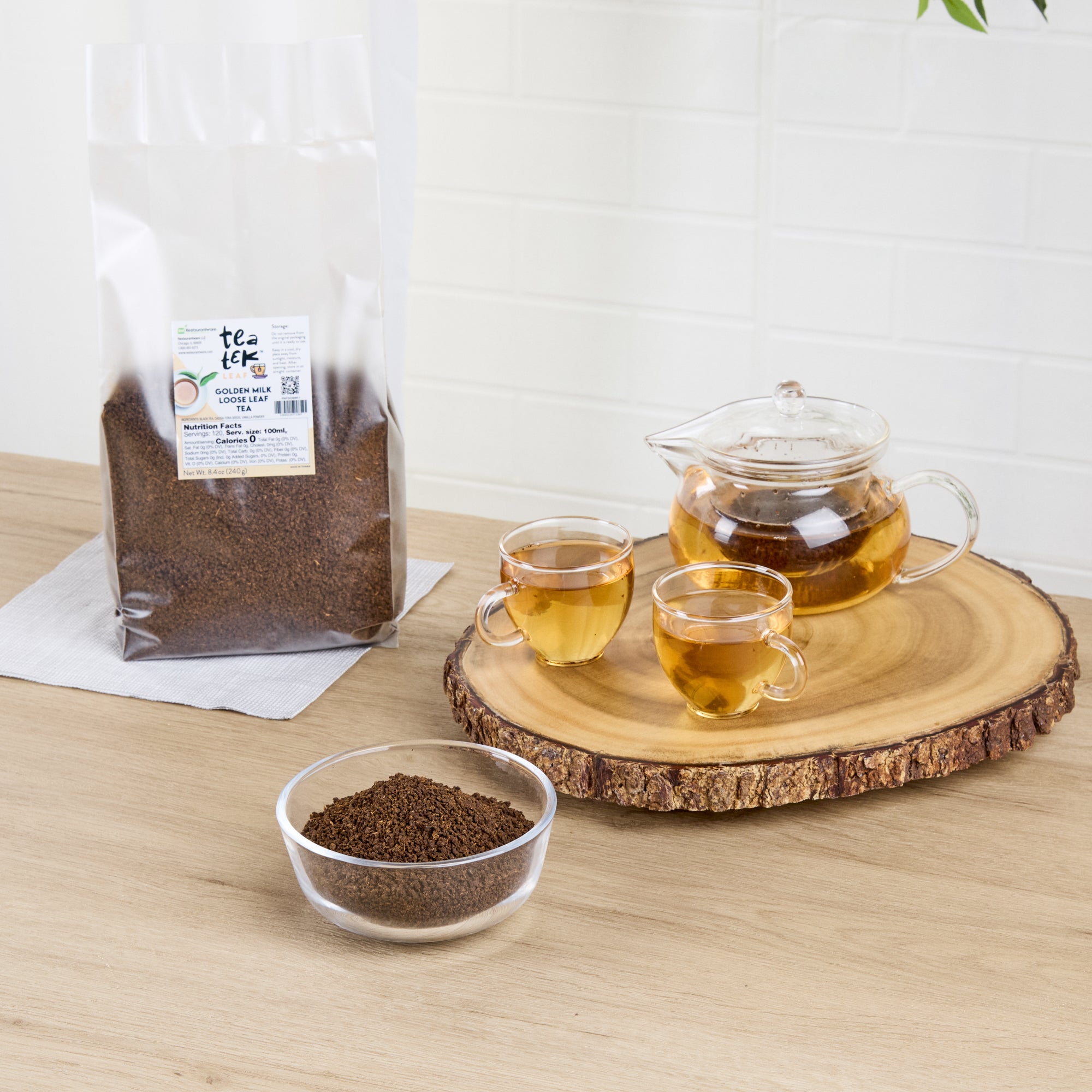 Tea Tek 8.4 oz Golden Milk Loose Leaf Tea - 1 count box