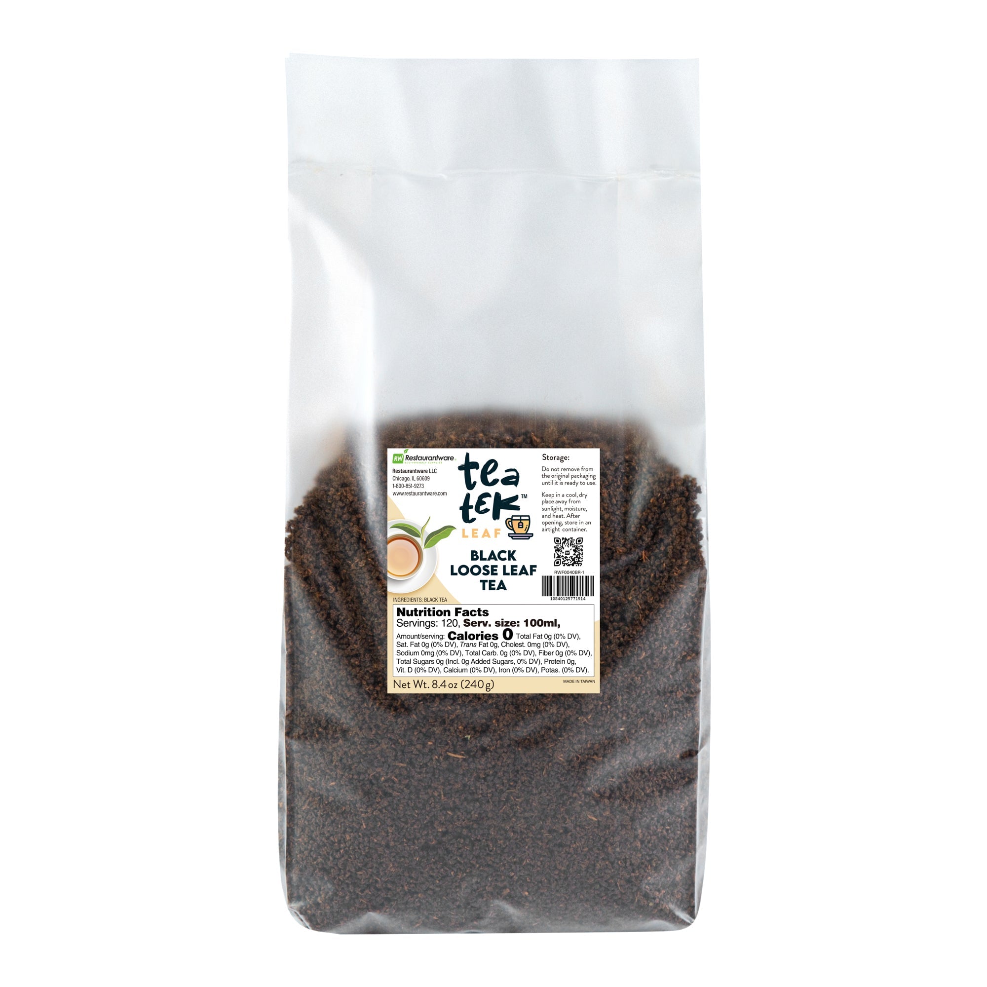 Tea Tek 8.4 oz Black Loose Leaf Tea - 1 count box