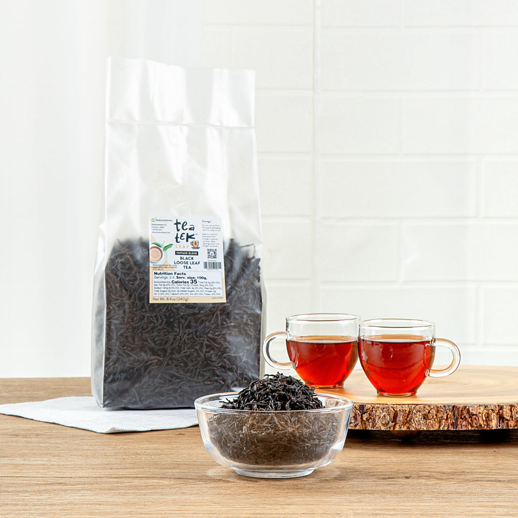 Tea Tek 8.4 oz Black Loose Leaf Tea - Vintage Blend - 1 count box