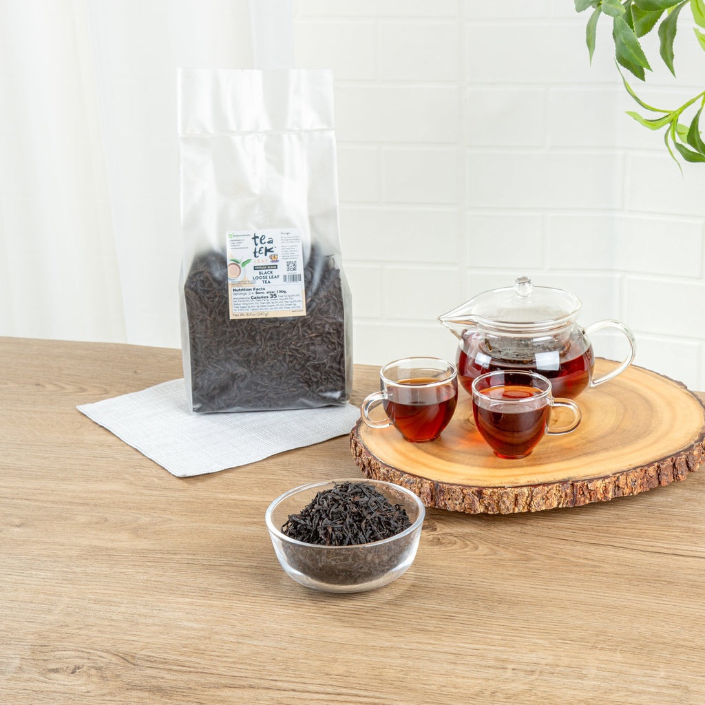 Tea Tek 8.4 oz Black Loose Leaf Tea - Vintage Blend - 1 count box