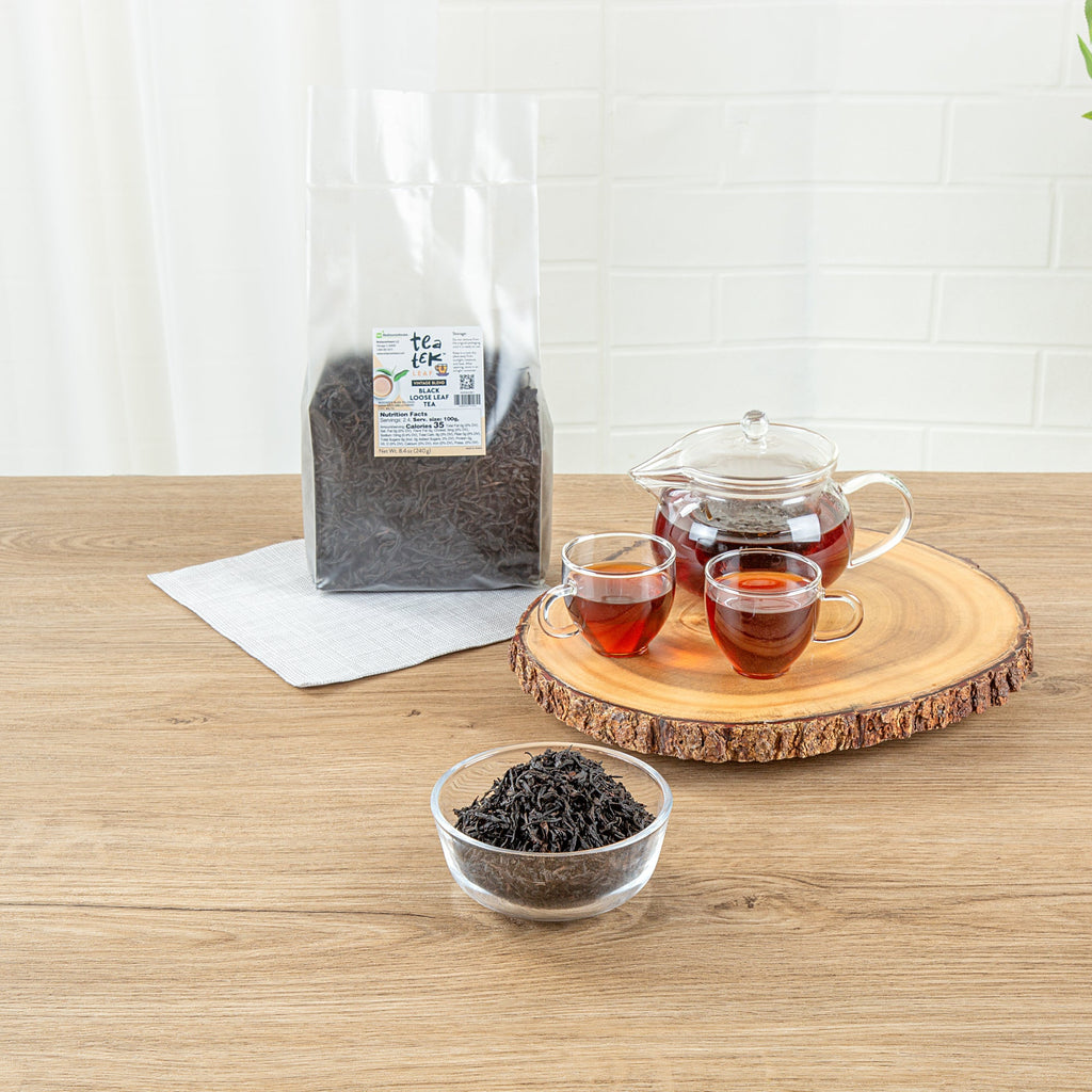 Tea Tek 8.4 oz Black Loose Leaf Tea - Vintage Blend - 25 count box