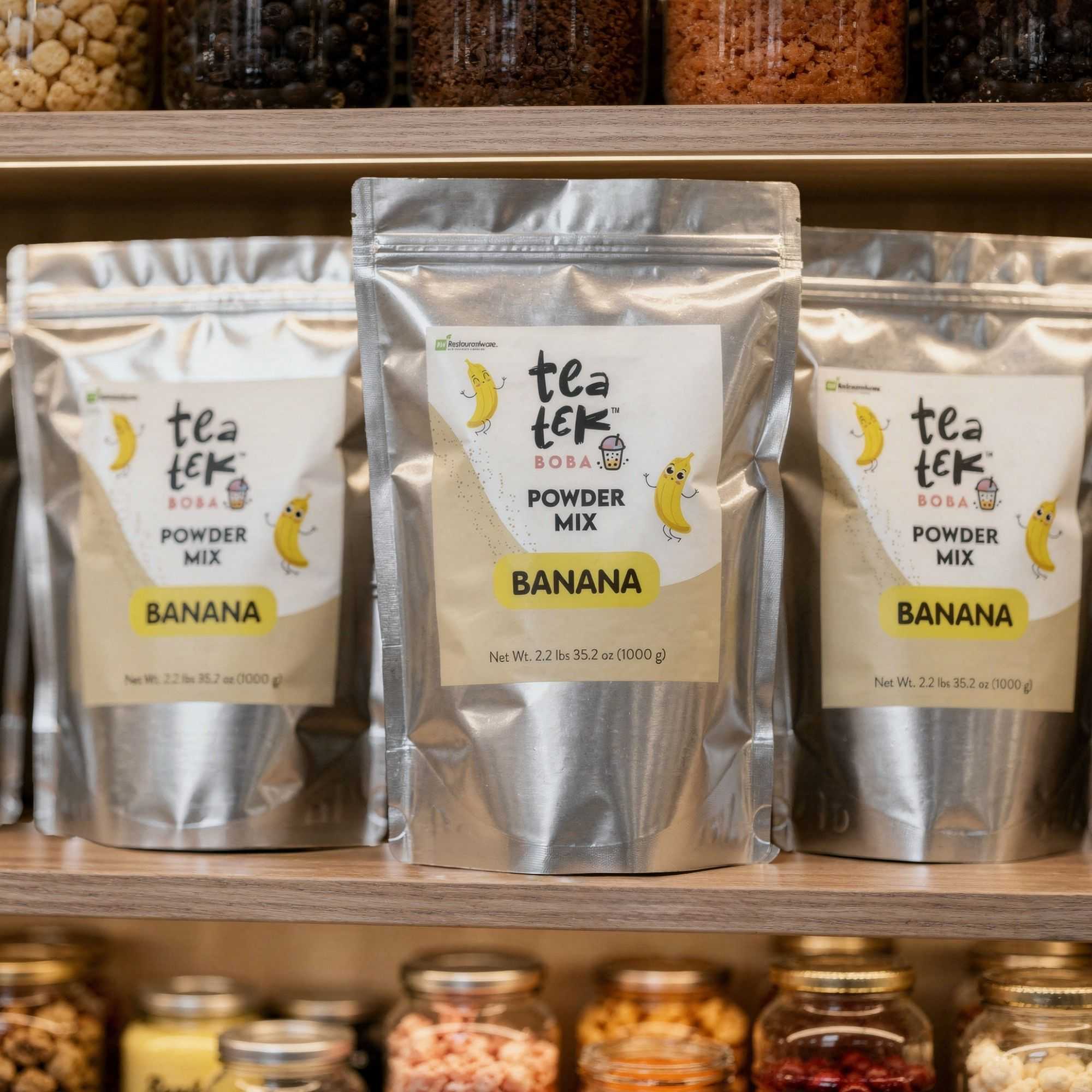 Tea Tek 35 oz Banana Powder Mix - 10 count box
