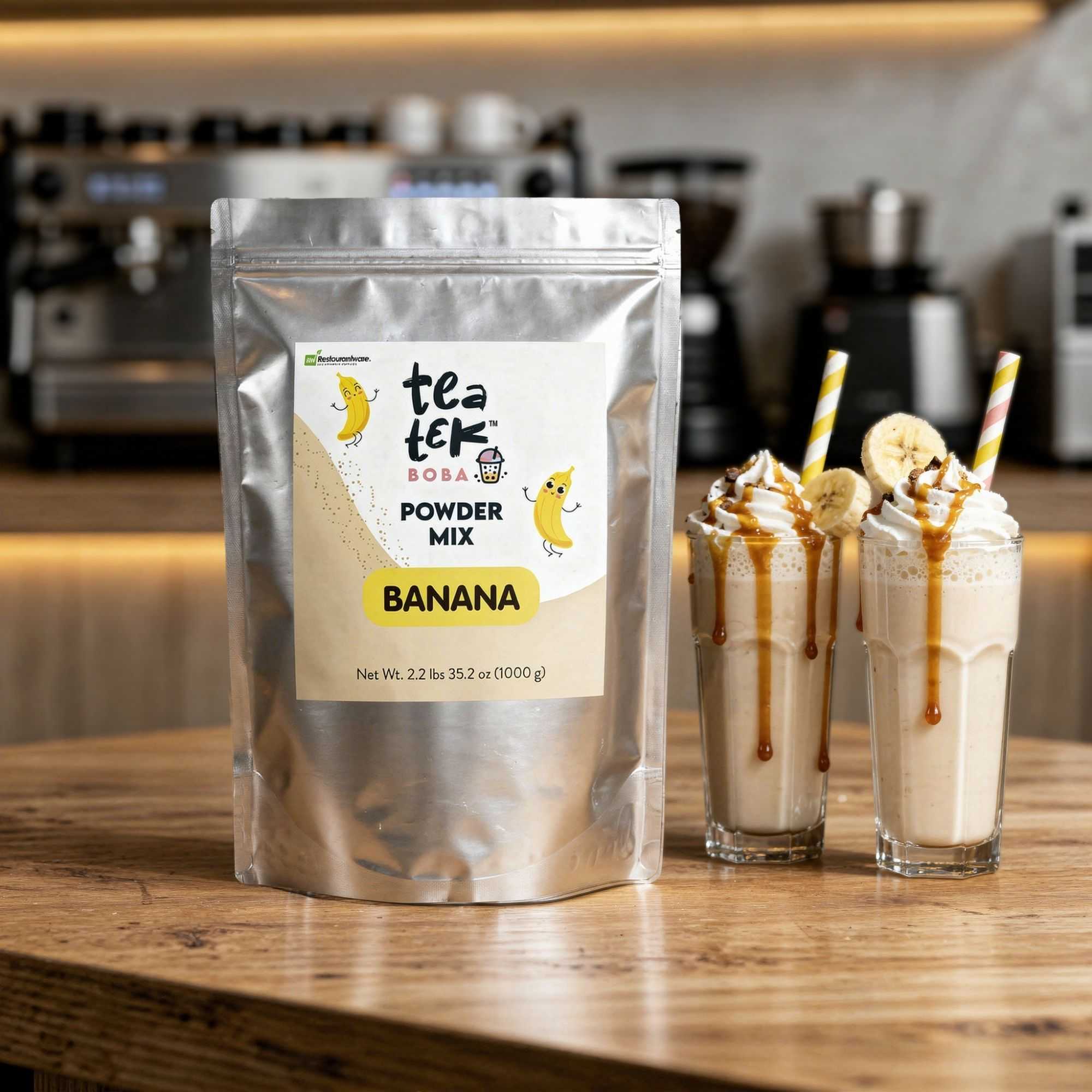 Tea Tek 35 oz Banana Powder Mix - 10 count box