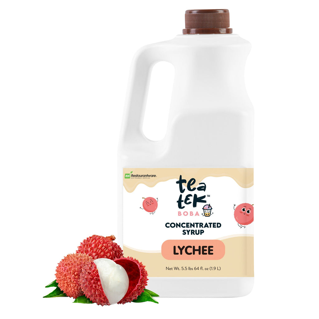 Tea Tek 64 fl. oz Lychee Concentrated Syrup - 1 count box