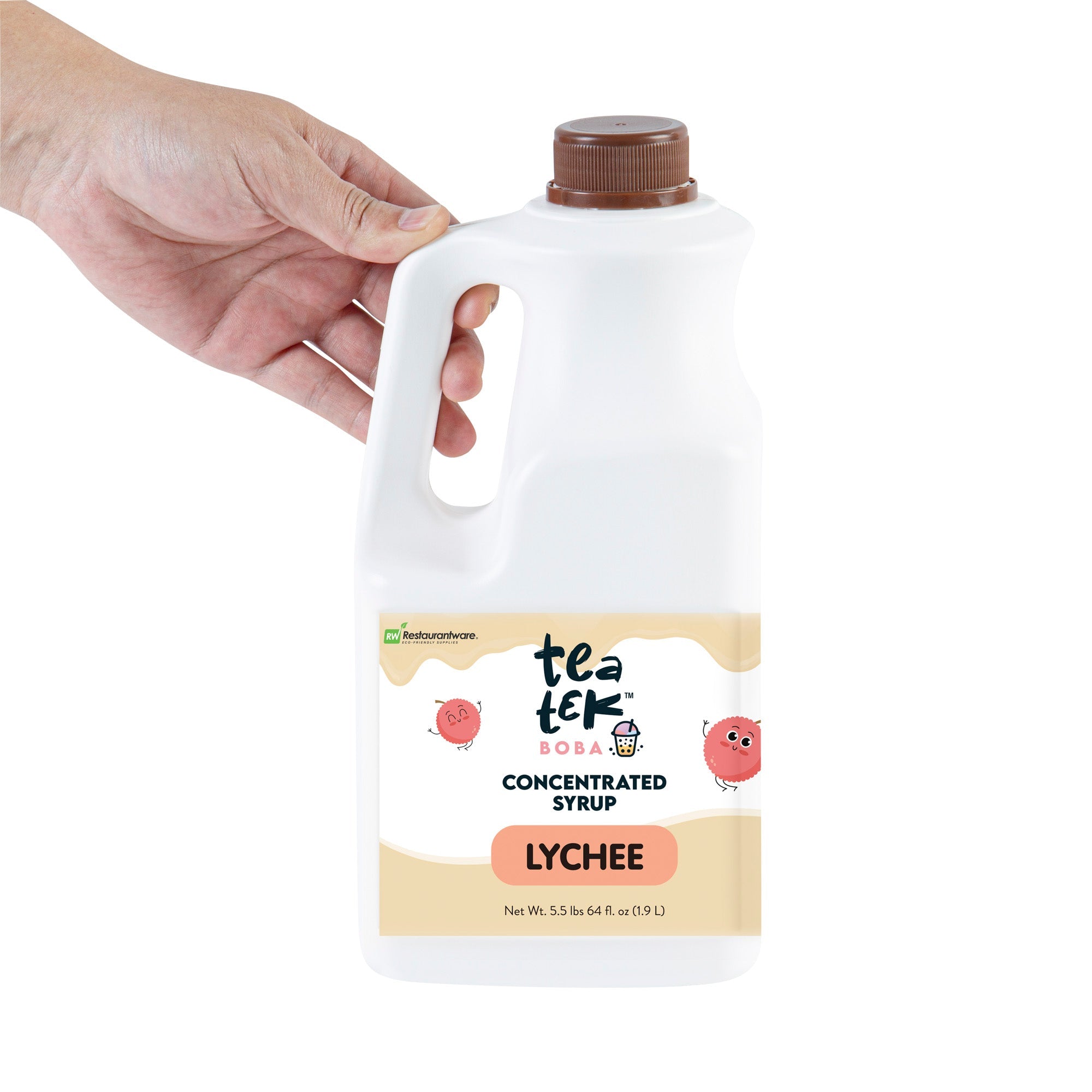 Tea Tek 64 fl. oz Lychee Concentrated Syrup - 6 count box
