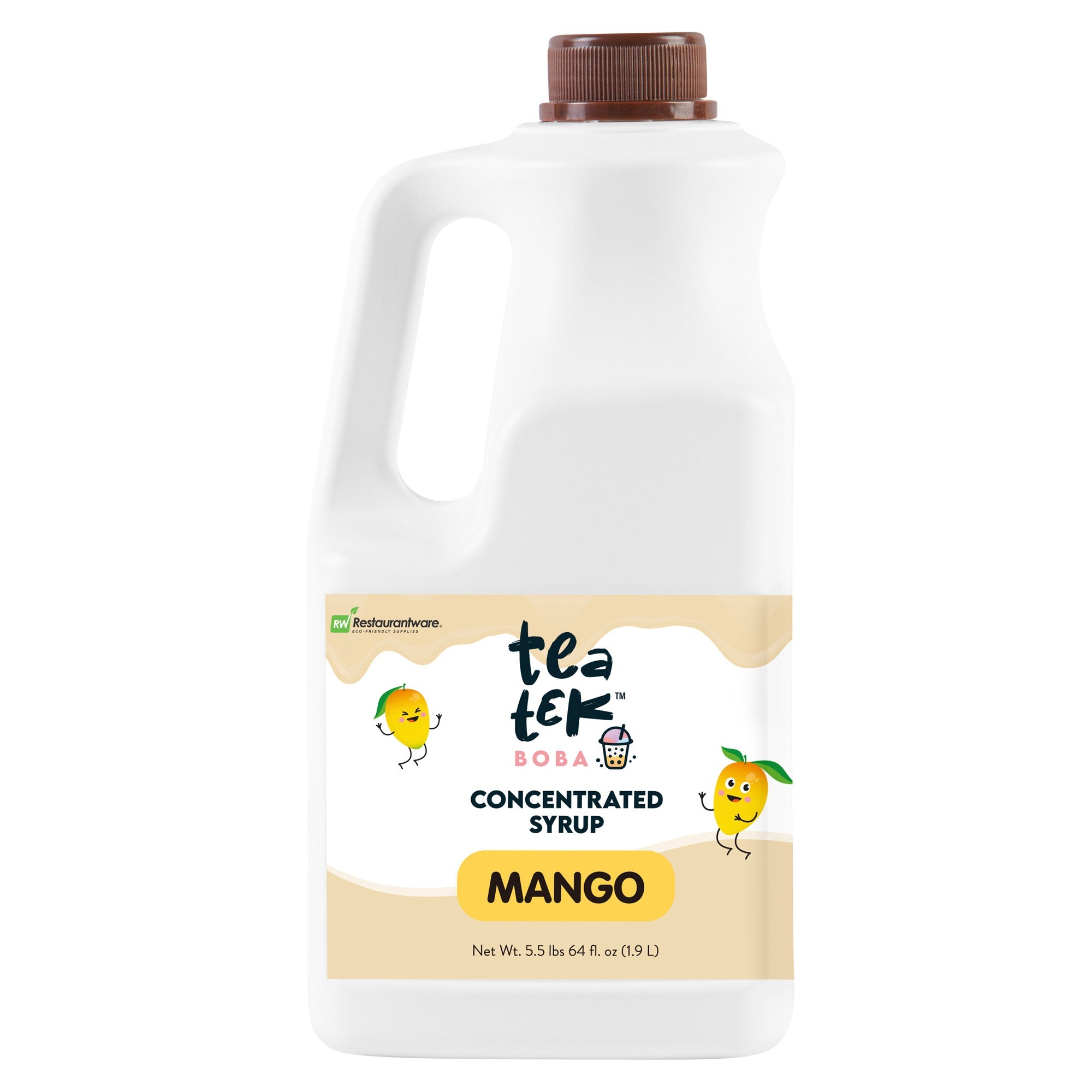 Tea Tek 64 fl. oz Mango Concentrated Syrup - 1 count box