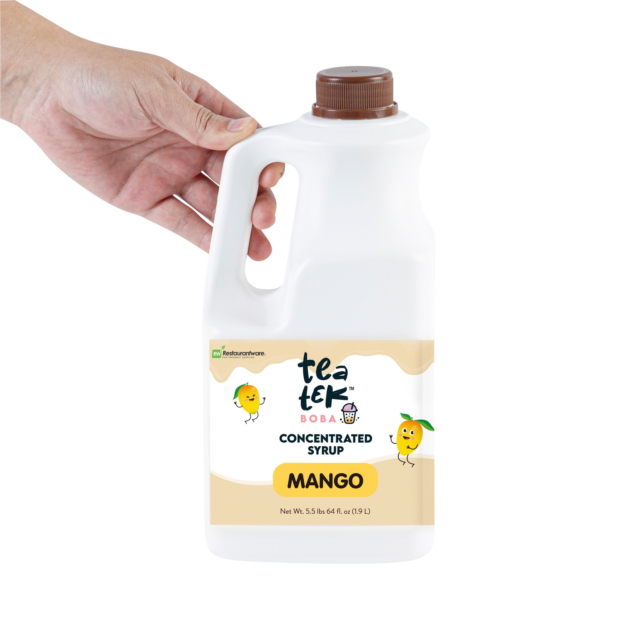 Tea Tek 64 fl. oz Mango Concentrated Syrup - 1 count box