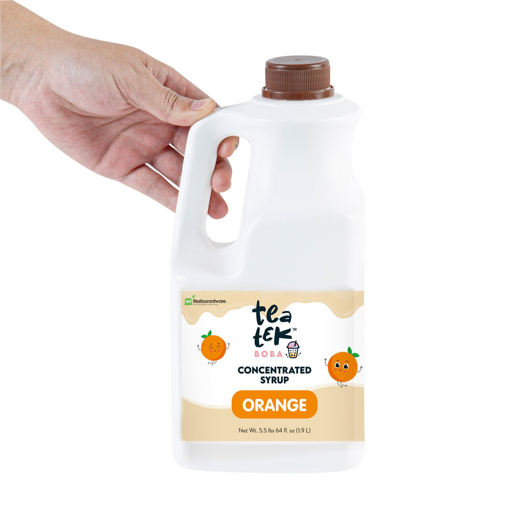 Tea Tek 64 fl. oz Orange Concentrated Syrup - 1 count box