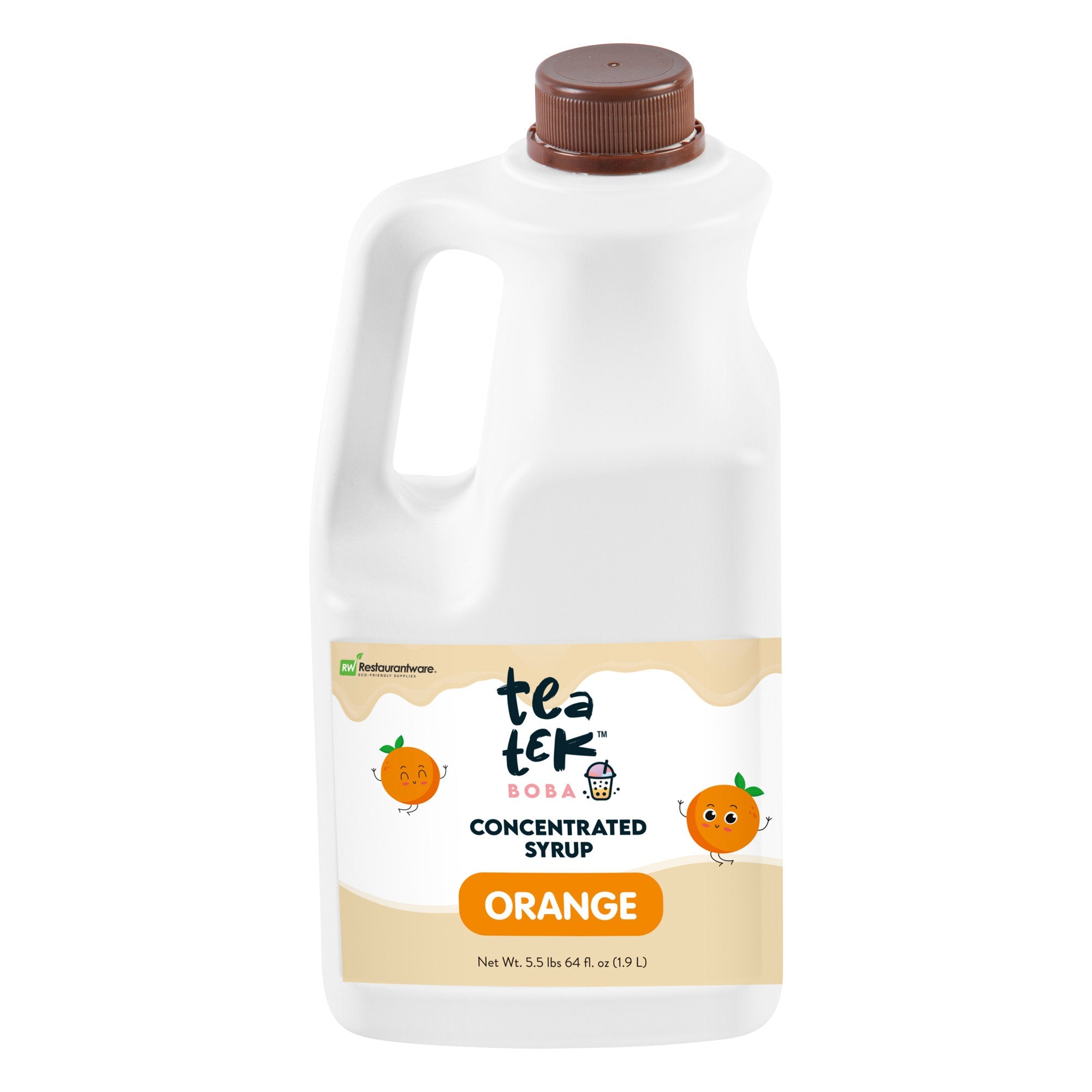 Tea Tek 64 fl. oz Orange Concentrated Syrup - 6 count box