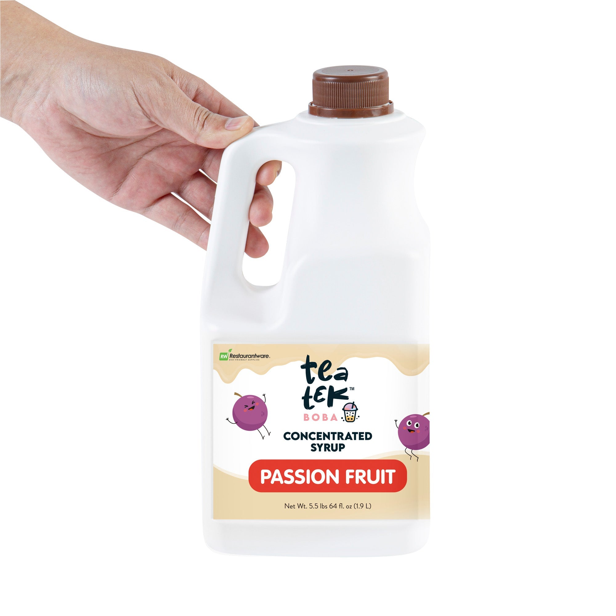 Tea Tek 64 fl. oz Passion Fruit Concentrated Syrup - 6 count box