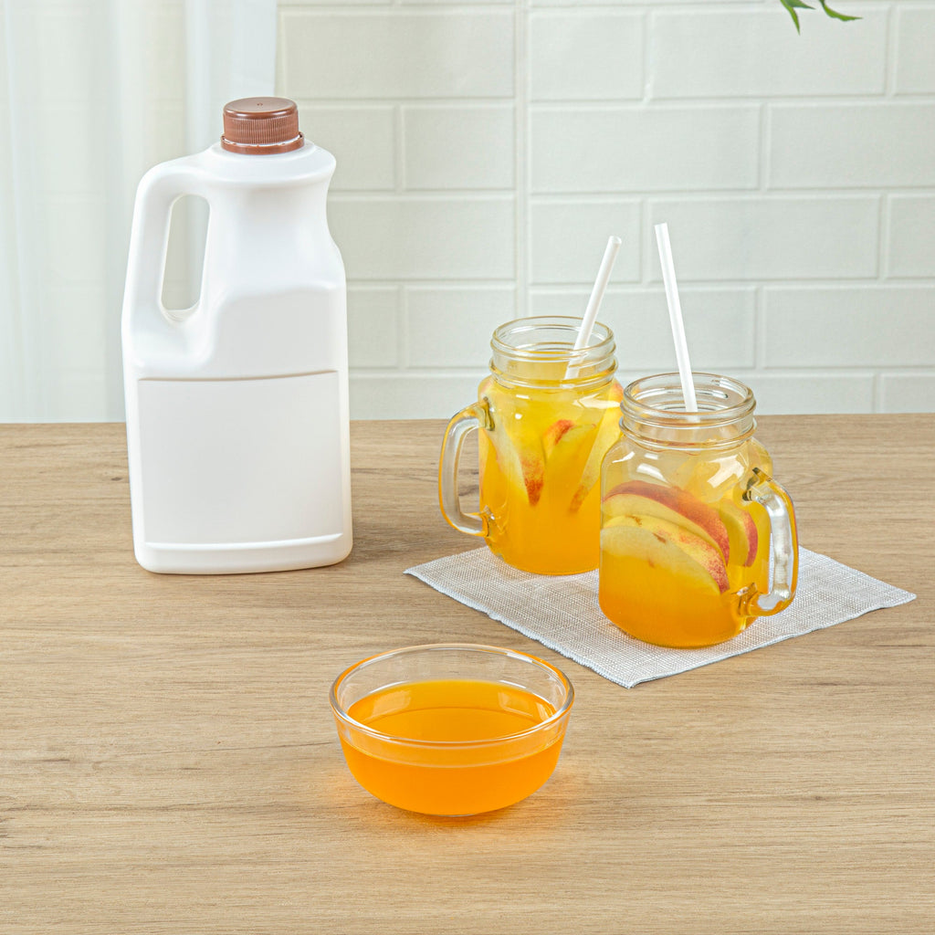 Tea Tek 64 fl. oz Peach Concentrated Syrup - 6 count box