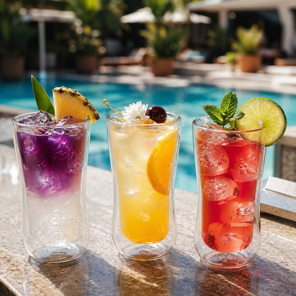 Forma Professional 10 oz Round Glass Beverage Glass - Double Wall - 3" x 3" x 5 3/4" - 10 count box