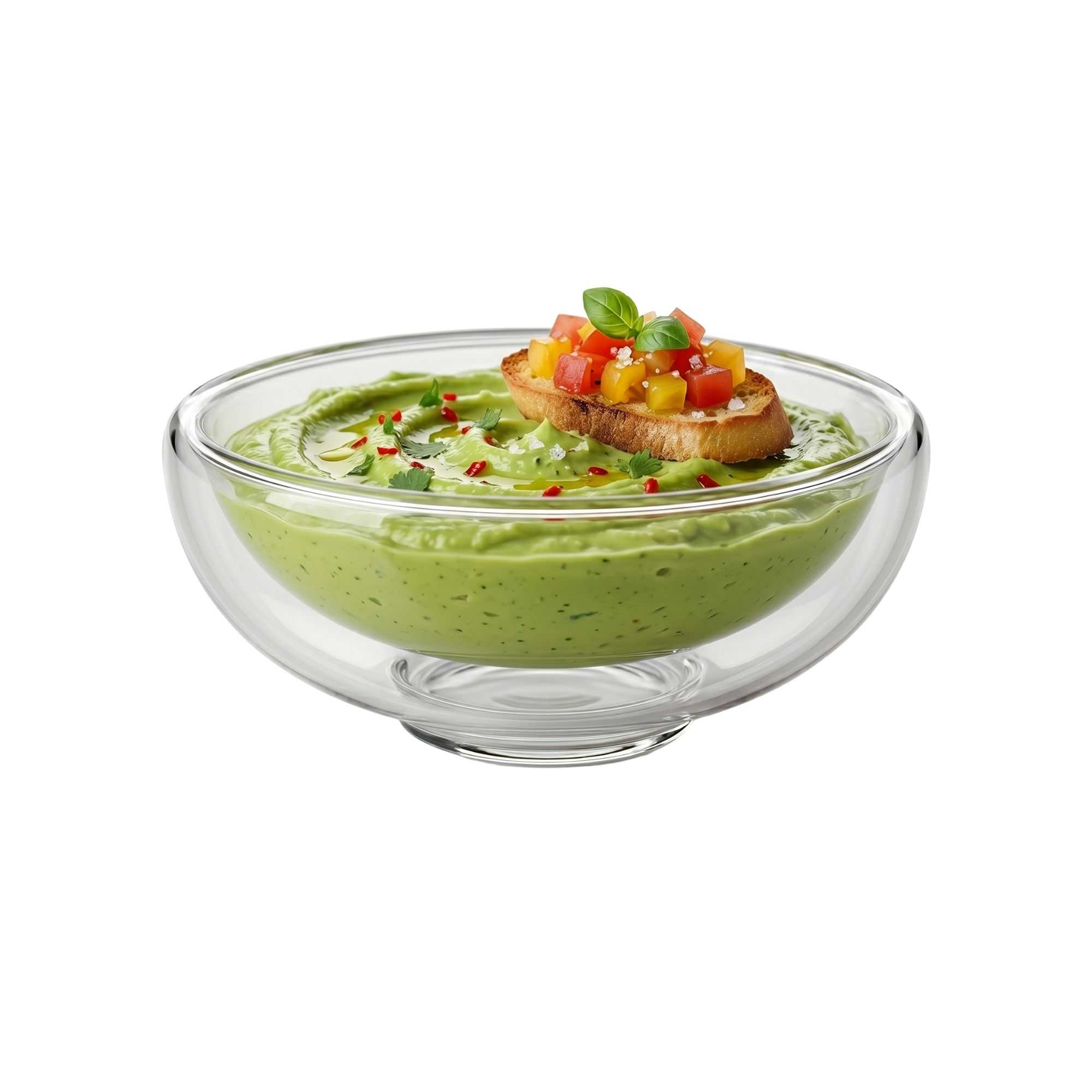Forma Professional 1 oz Round Glass Amuse Bouche Tasting Cup - Double Wall - 2 3/4" x 2 3/4" x 1 1/4" - 10 count box
