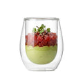Forma Professional 3 oz Round Appetizer Shot Glass - Double Wall - 2 1/2" x 2 1/2" x 2 3/4" - 10 count box