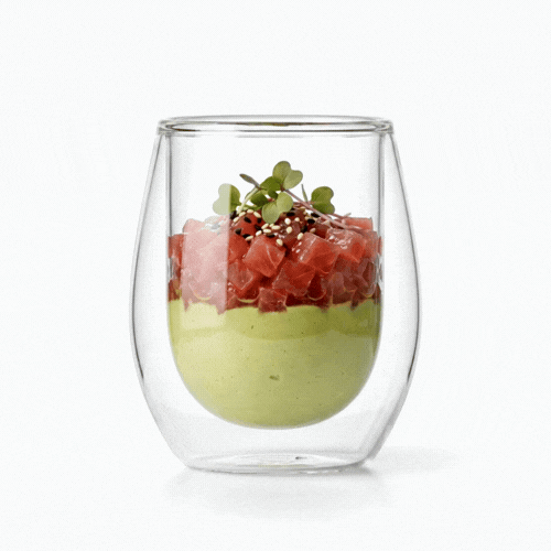 Forma Professional 3 oz Round Appetizer Shot Glass - Double Wall - 2 1/2" x 2 1/2" x 2 3/4" - 10 count box