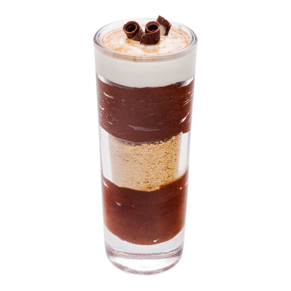 Mini Serve 3 oz Round Glass Mini Cannello Dessert Shooter - 1 1/2" x 1 1/2" x 4" - 10 count box
