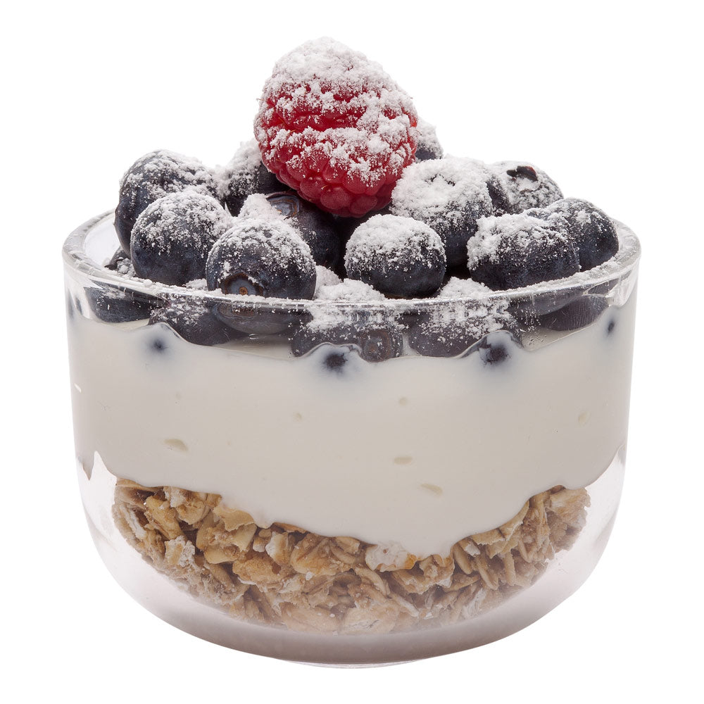 Mini Serve 5 oz Round Glass Small Parfait Dessert Cup - 3" x 3" x 2" - 10 count box