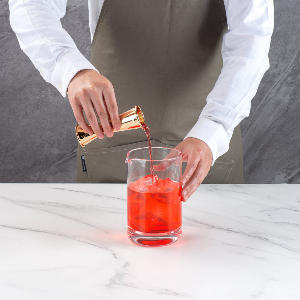 Bar Lux 30 oz Cocktail Mixing Glass - Hand-Blown, Crystal - 4 1/2" x 4" x 6 1/2" - 1 count box