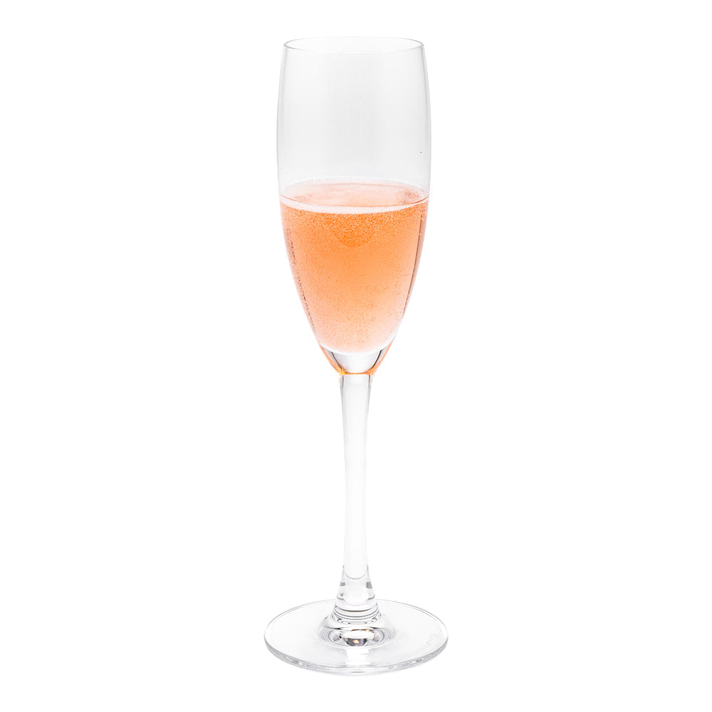 Voglia Nude 6 oz Glass Champagne Flute - Crystal - 2" x 2" x 9" - 6 count box