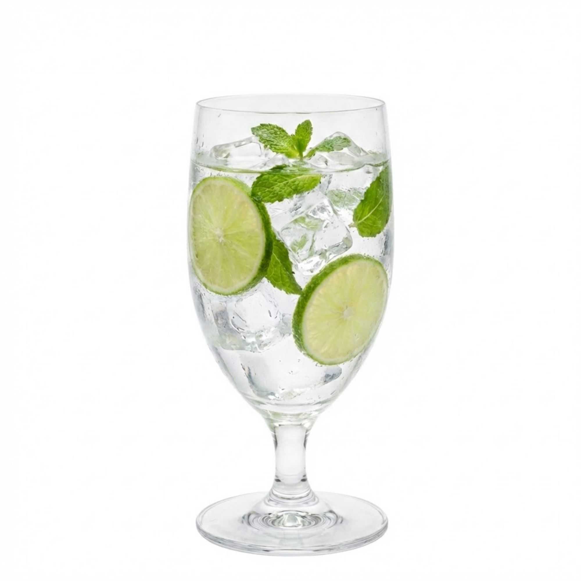 Voglia Nude 14 oz Water Goblet Glass - Crystal - 3" x 3" x 6 1/2" - 6 count box