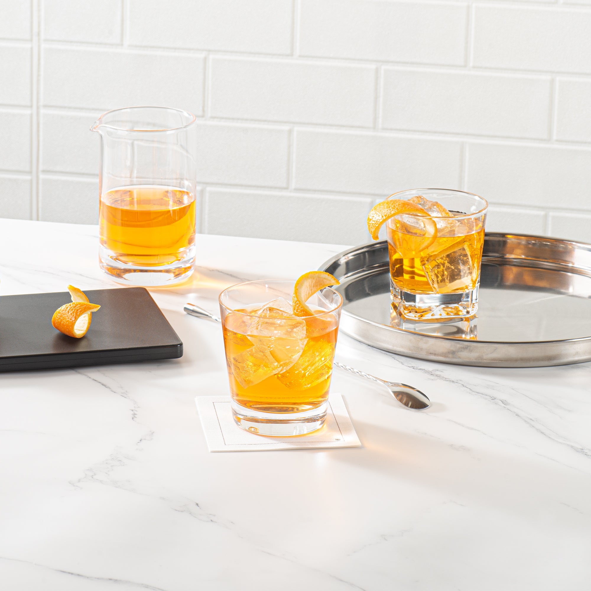 Moda Nude 13 oz Double Old Fashioned Glass - Crystal - 3 3/4" x 3 3/4" x 4" - 12 count box