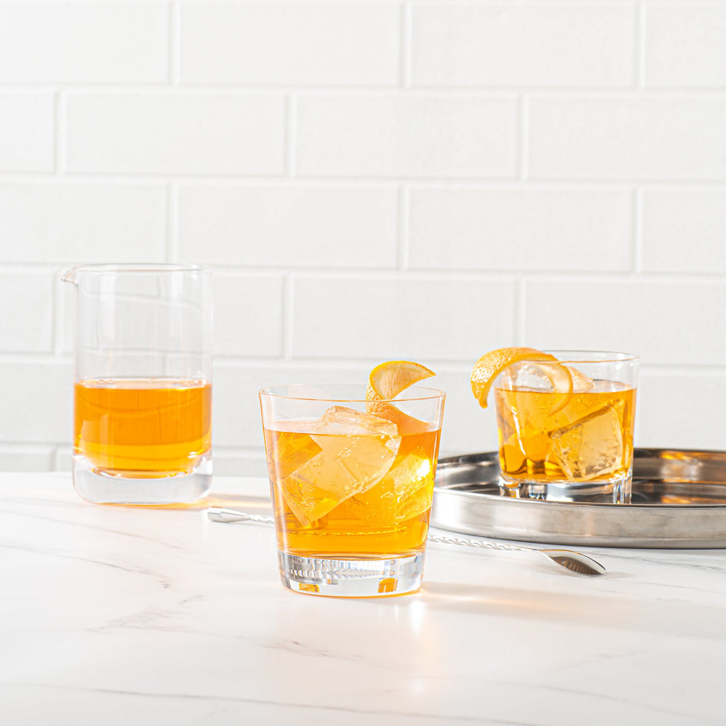 Moda Nude 13 oz Double Old Fashioned Glass - Crystal - 3 3/4" x 3 3/4" x 4" - 6 count box