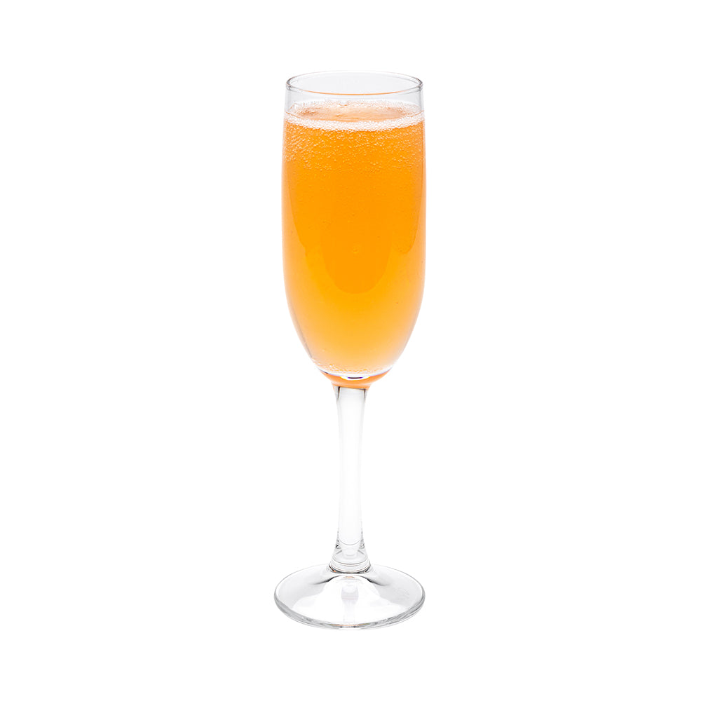 Cascata 6 oz Glass Champagne Flute - 2" x 2" x 7 3/4" - 6 count box