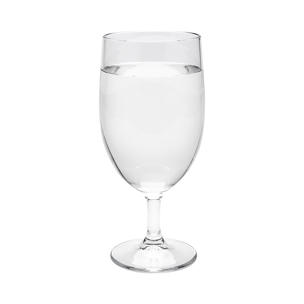 Cascata 14 oz Water Goblet Glass - 3" x 3" x 7" - 6 count box
