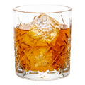 Timeless 7 oz Rocks Glass - Etched - 2 3/4" x 2 3/4" x 3 1/4" - 6 count box