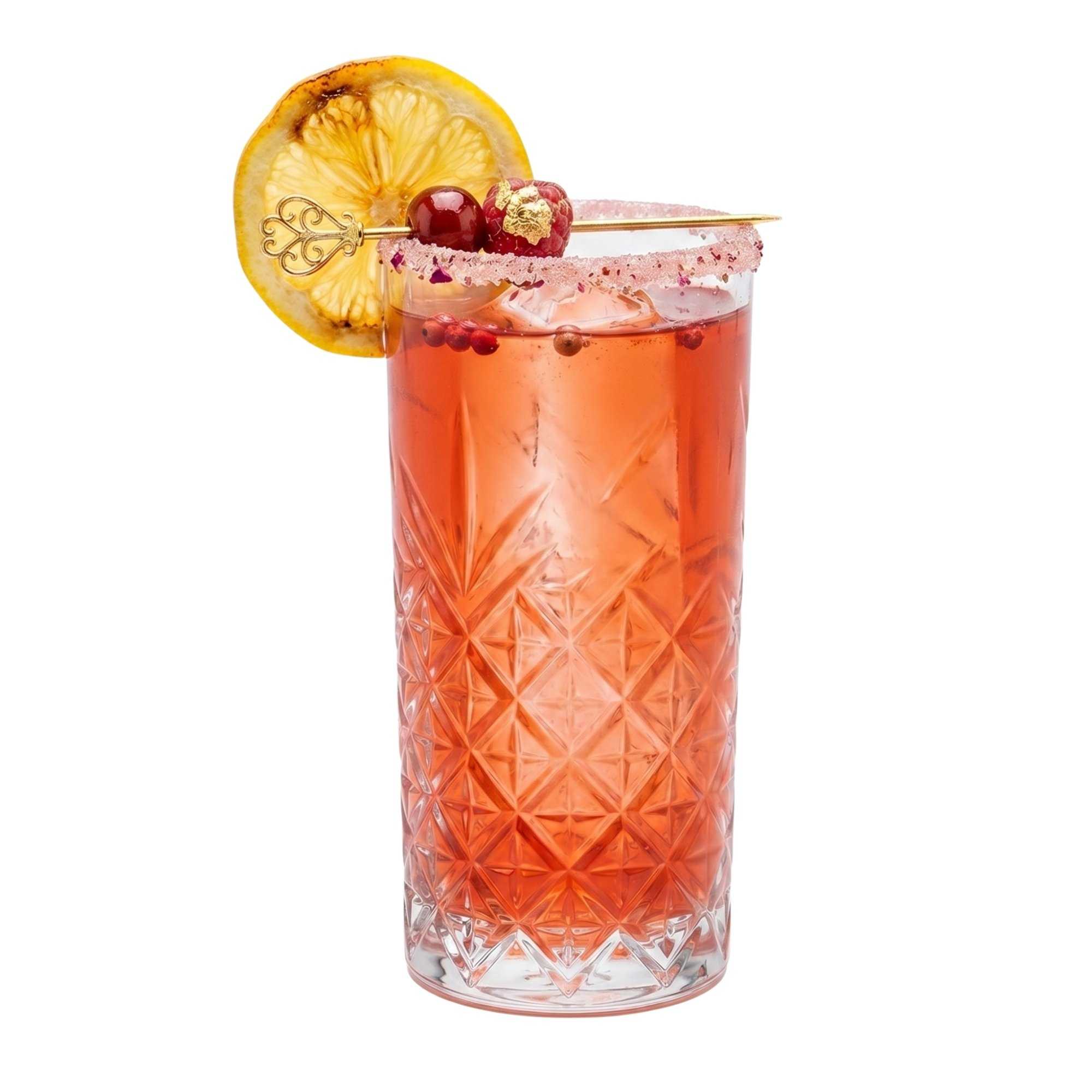 Timeless 10 oz Highball Glass - Etched - 2 1/2" x 2 1/2" x 5 1/2" - 12 count box