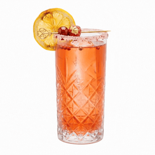 Timeless 10 oz Highball Glass - Etched - 2 1/2" x 2 1/2" x 5 1/2" - 6 count box